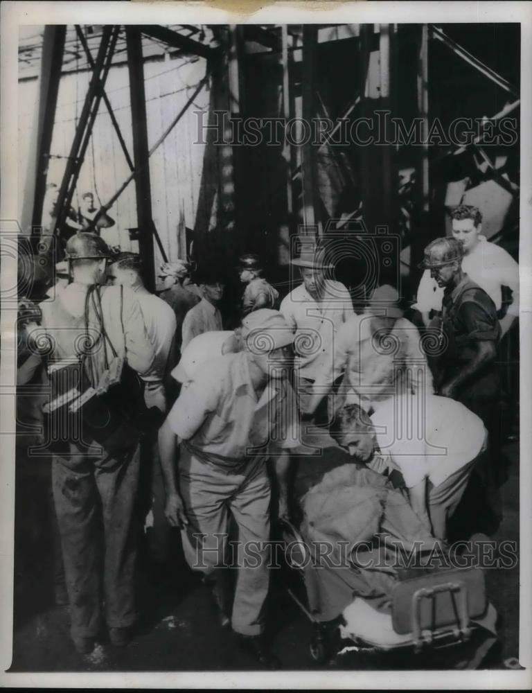 1948 Press Photo Explosion at King's Station mine Near Princeton - nea34853 - Historic Images