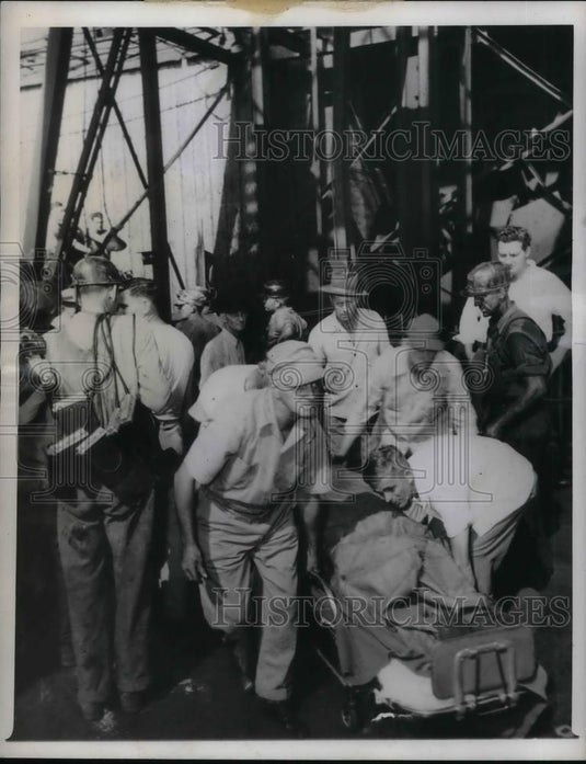 1948 Press Photo Explosion at King's Station mine Near Princeton - nea34853 - Historic Images