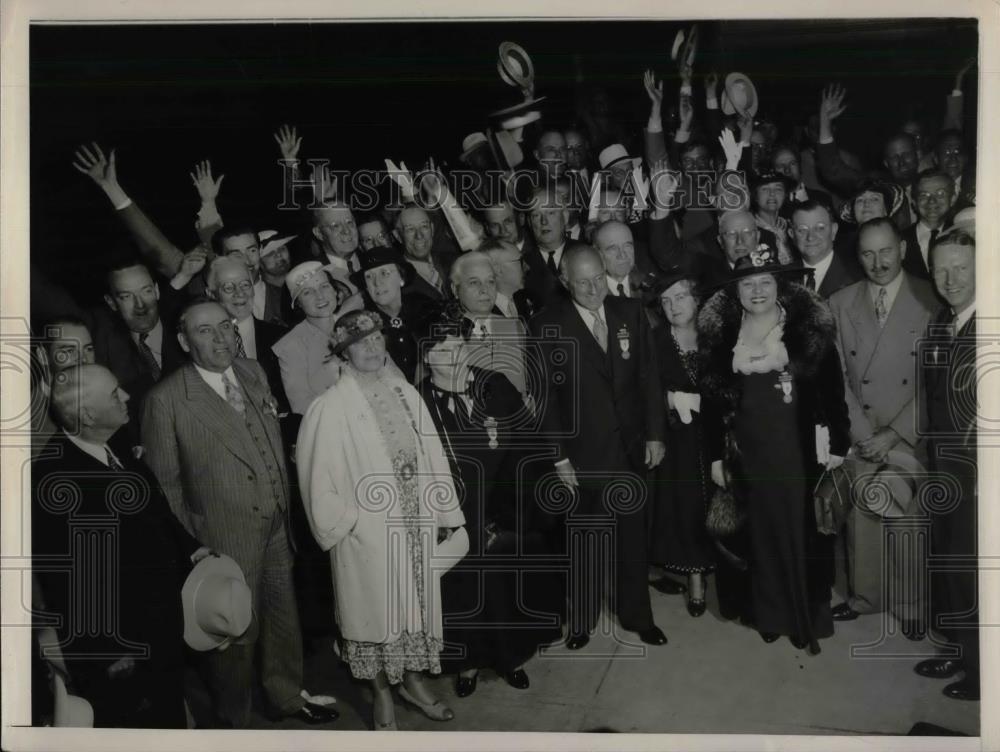 1936 Press Photo Calif. delegation to the GOP convention in Cleveland - Historic Images