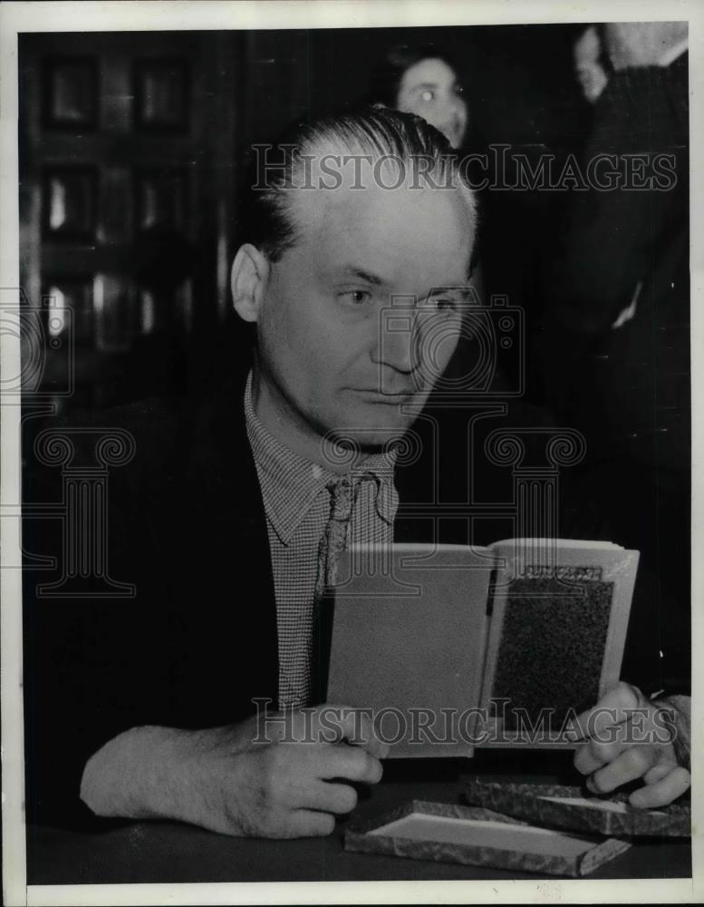 1938 Press Photo William Ross,held for Felony Theft and held in Country Jail. - Historic Images