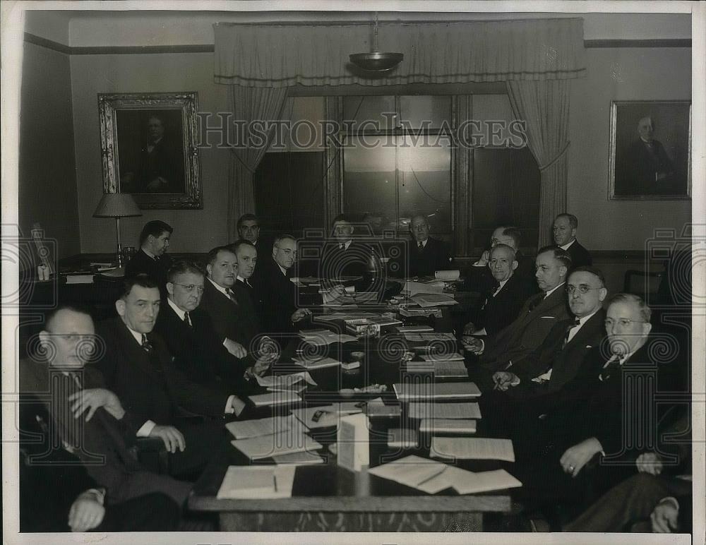 1939 Press Photo United Mine Workers, Lewis,Boylan,Inglis &amp; others - nea36432 - Historic Images