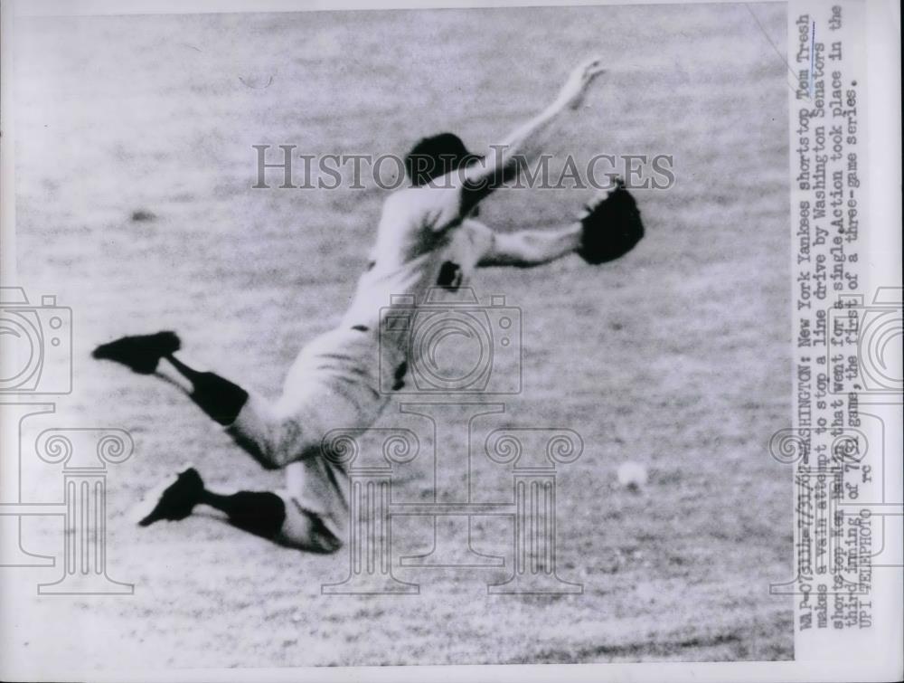 1962 Press Photo Tom Tresh, New York Yankees - Historic Images