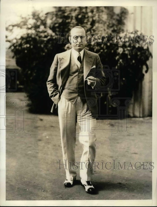 1935 Press Photo Mark Hanna President of the state racing commisioners - Historic Images