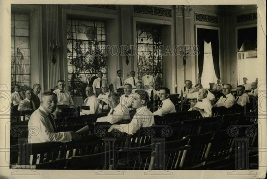 1922 Press Photo Conference of Coal Miners American Red Cross building Wa - Historic Images