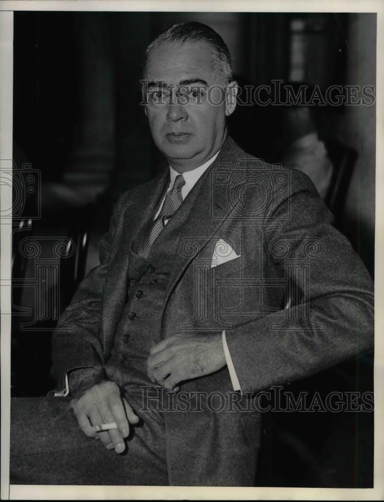 1933 Press Photo VP of Dillon Read &amp; Co.Robert Hayward at Senate Hearing - Historic Images