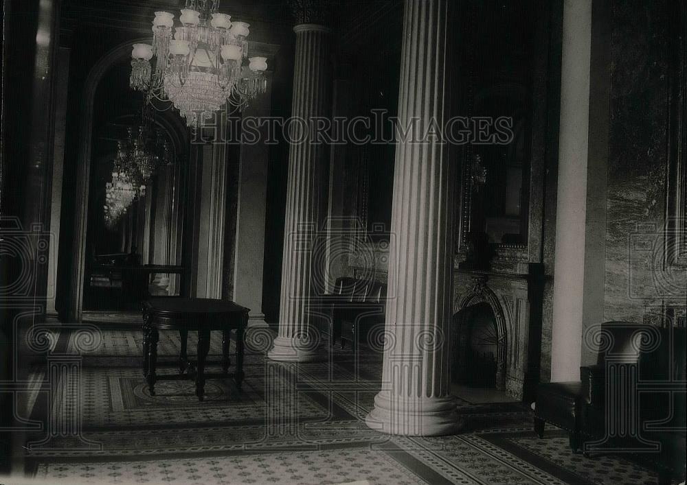 1921 Press Photo Marble Room Of Senate Chamber To Be Lounging Room For Senators - Historic Images
