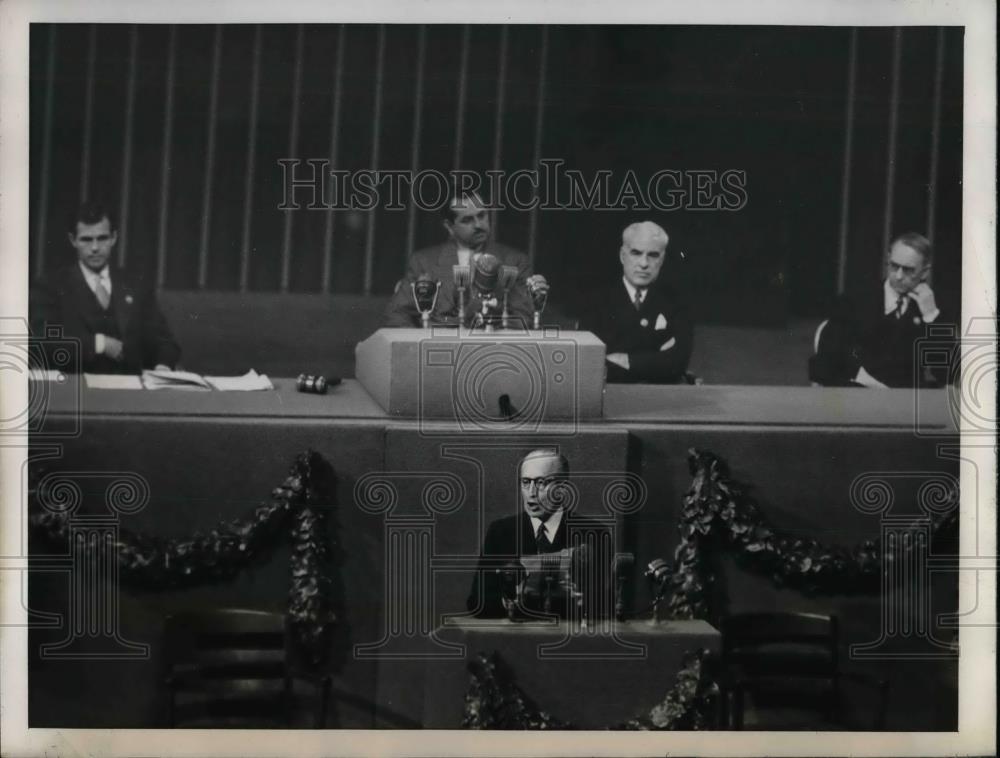 1945 Press Photo Chile Foreign Minister Joaquin Fernandez speak at UN Conference - Historic Images