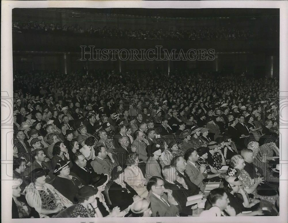 1938 Press Photo Crowd at the National Educational Association Convention - Historic Images