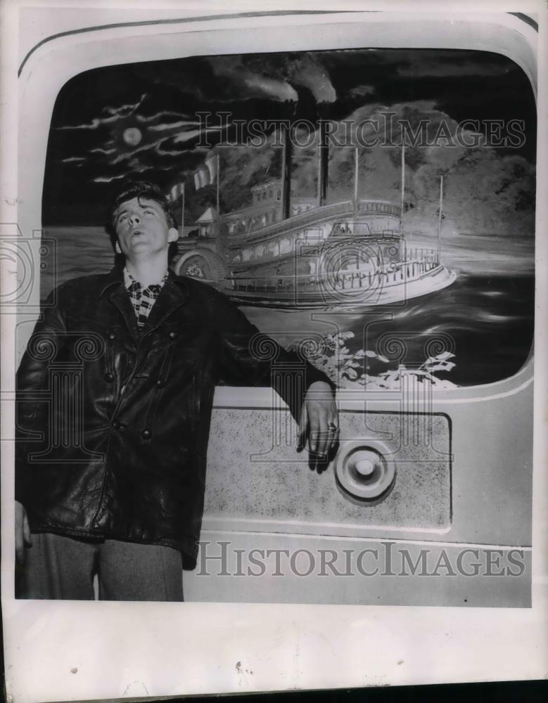 1954 Press Photo &quot;Broadway Singers&quot; Keith Engen on stage - Historic Images