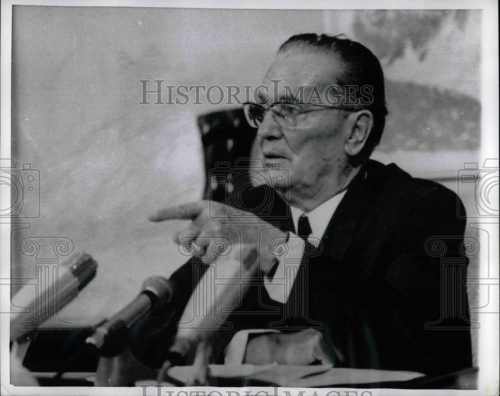 1969 Press Photo President Marshall Tito of Yugoslavia at the UN - nea37167 - Historic Images