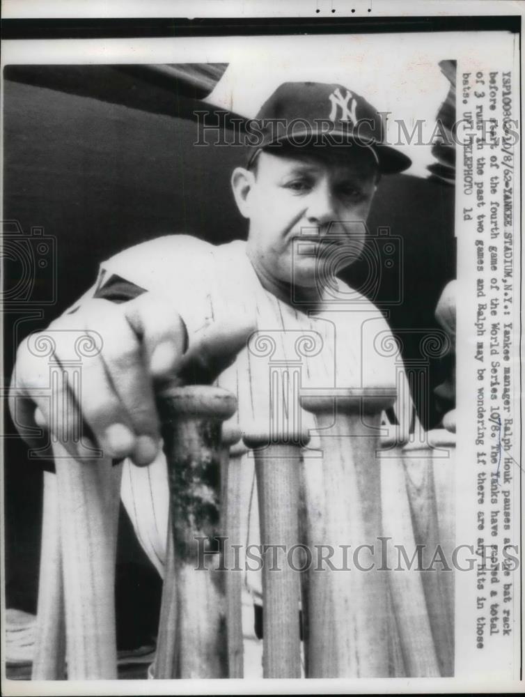 1963 Press Photo NY Yankees Manager Ralph Houk World Series - Historic Images