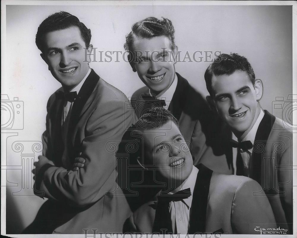 1954 Press Photo Four Escorts singers, Doug Hasman, Don Mainmare,John McNichol. - Historic Images