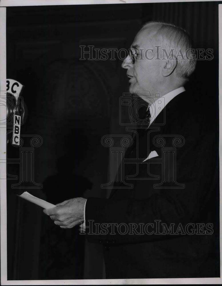 1940 Press Photo Sec. Of State Cordell Hull Addresses 8th American Science Cong. - Historic Images