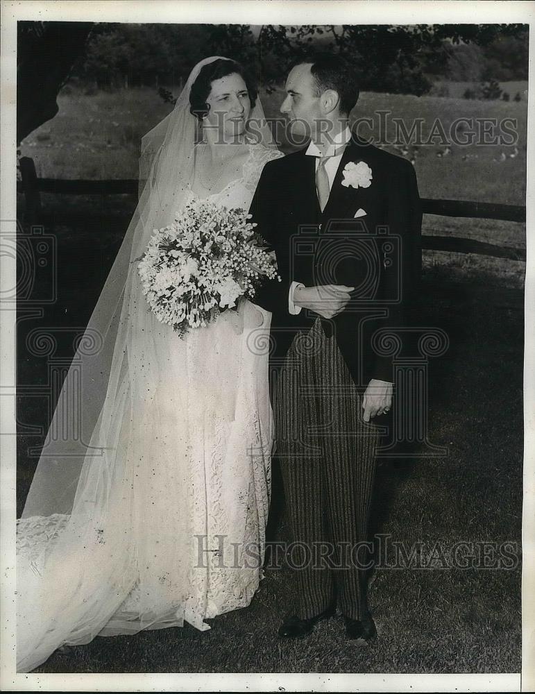 1938 Press Photo Charles Alfred Hamilton, Former Elizabeth Rogers Roberts - Historic Images