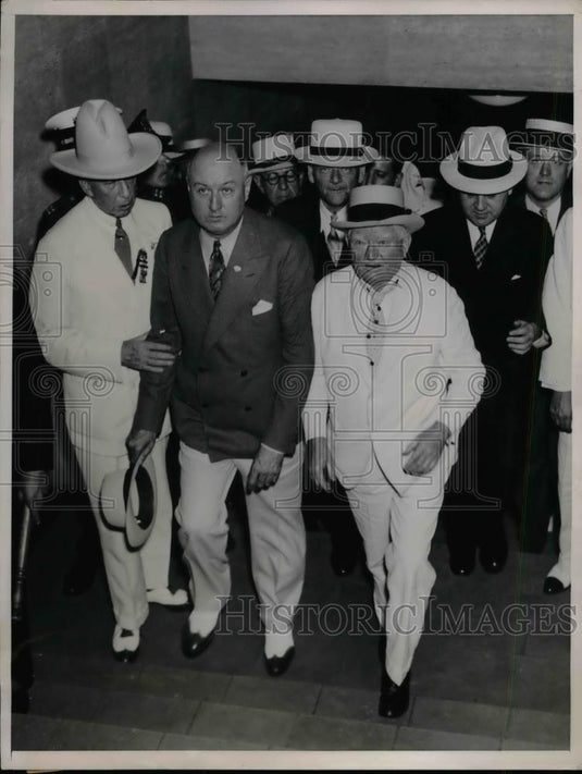 1936 Press Photo Postmaster General James Farley & President John Garner - Historic Images