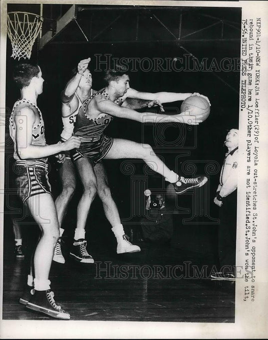 Press Photo Jim Loeffler, 29, Loyola, vs. St. John's - nea41031 - Historic Images