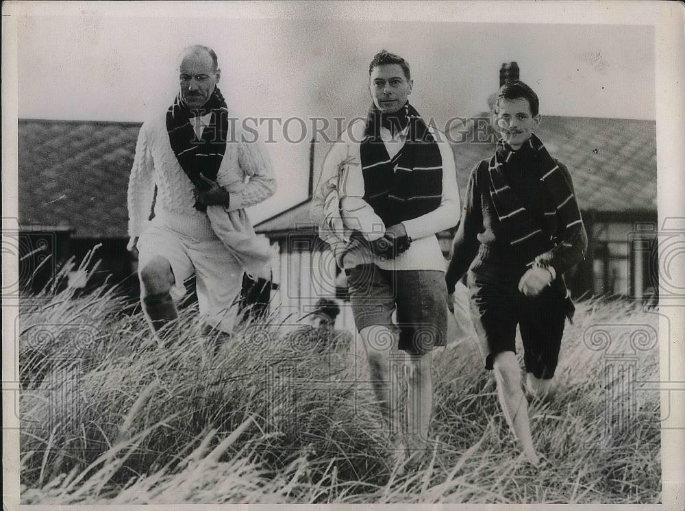 1936 Press Photo Duke of York, Capt. Paterson, Spends Night at Boys Camp - Historic Images