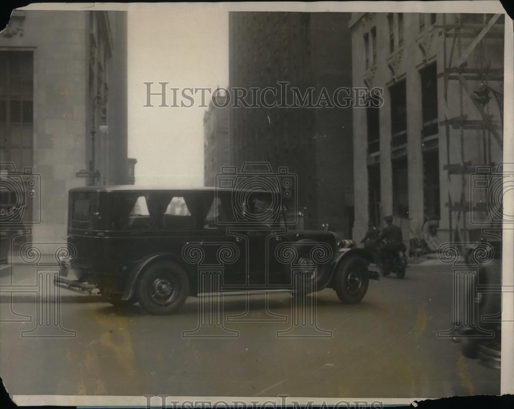 1923 Press Photo Hearse at funeral of Merry Merrill in NYC - nea34983 - Historic Images