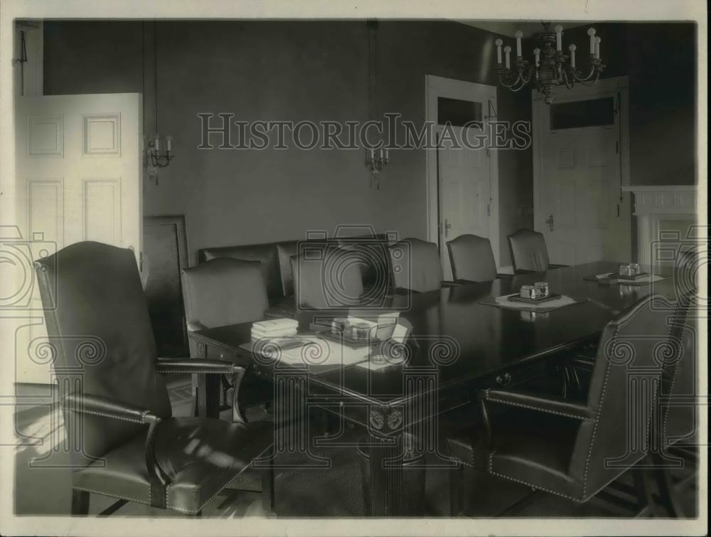 1921 Press Photo Cabinet Room at the US White House - nea37212 - Historic Images