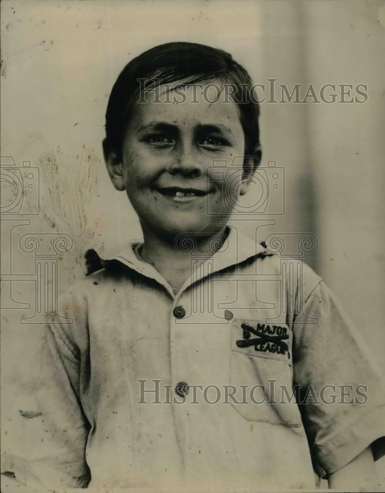 1924 Press Photo Boy, Sidney Lames, Raised By Colored Mammy, Aunt Minai - Historic Images