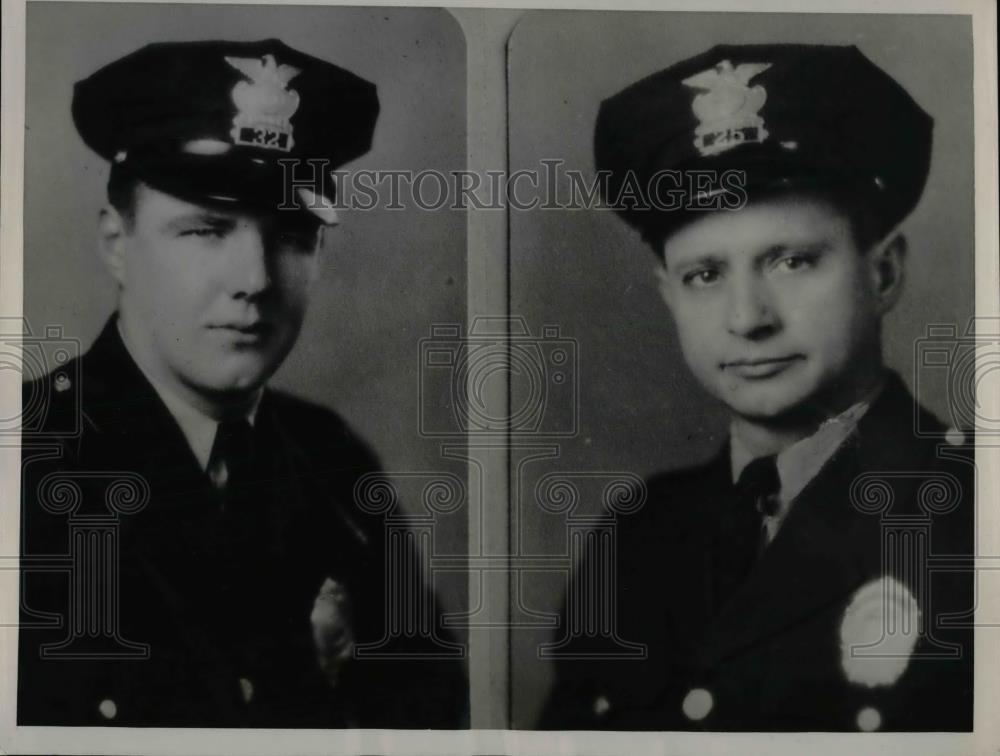 1938 Press Photo Policeman Aubrey Howe Held For Shooting of Fellow Officer - Historic Images