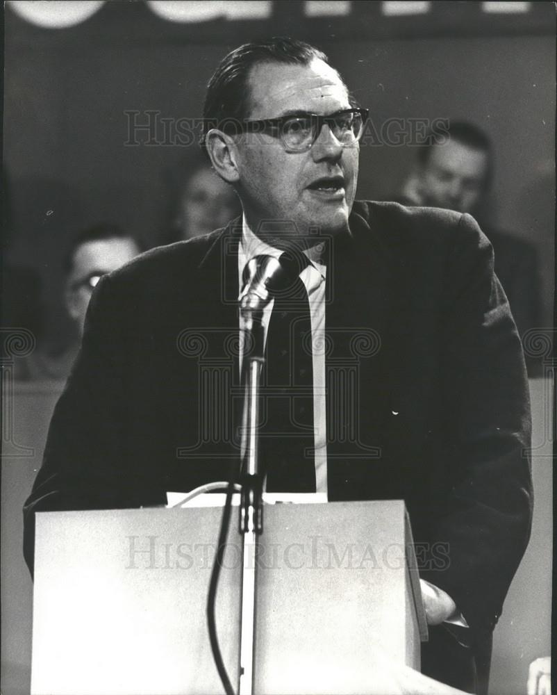 1967 Press Photo Reginald Maudling, Conservative Party Conference, Brighton - Historic Images