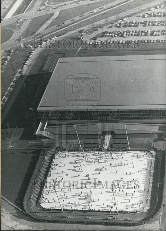 1972 Press Photo Munich's Ice Spot hall will be changed into a Boxing Arena - Historic Images