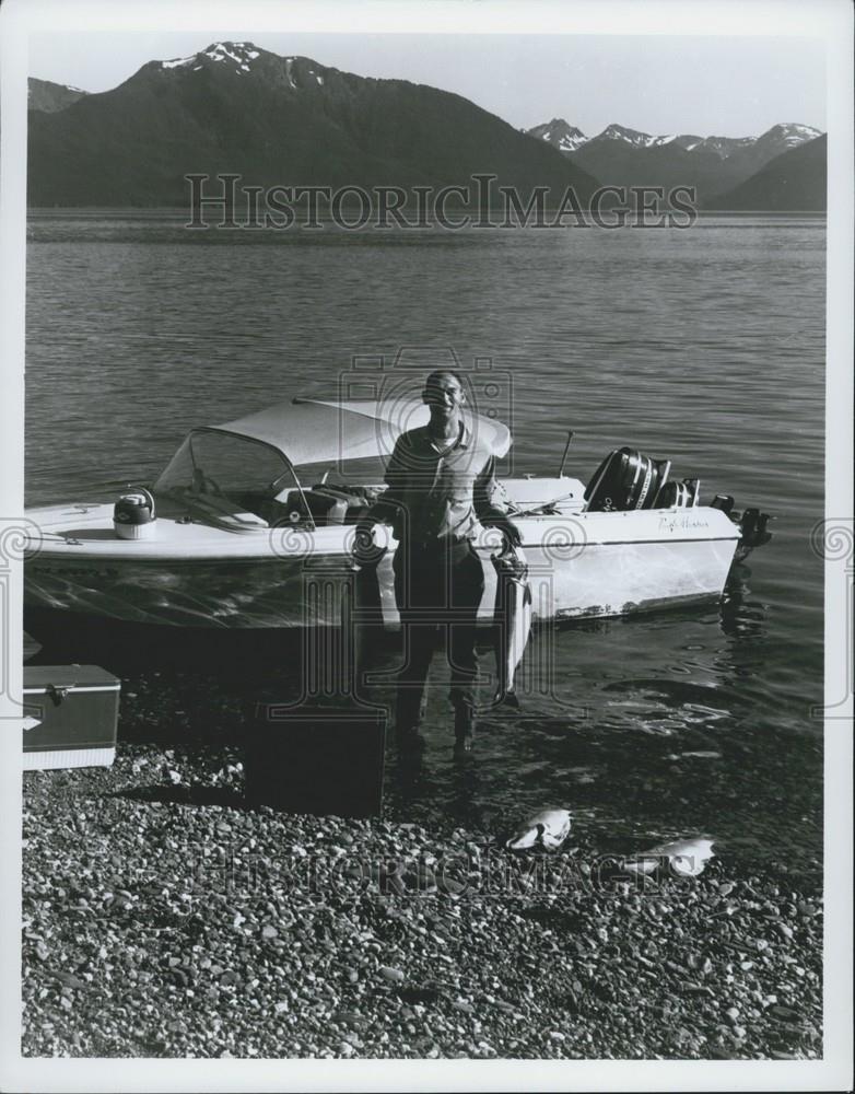 Press Photo Alaska Salmon Fishing - Historic Images