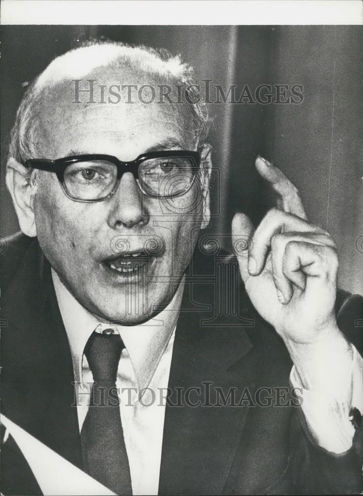 1973 Press Photo Holland Prime Minister Joop Den Uyl - Historic Images