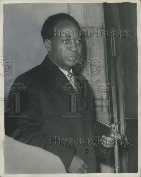 1961 Press Photo Prime Minister of Ghana Arrives For Commonwealth Conference - Historic Images
