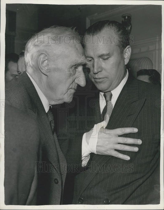 Press Photo Lord Boyd - Orr and Mr. Malik the Soviet Ambassadto Londonor - Historic Images