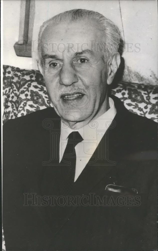 1972 Press Photo Turkey Prime Minister Senator Suat Hayri Urguplu - Historic Images