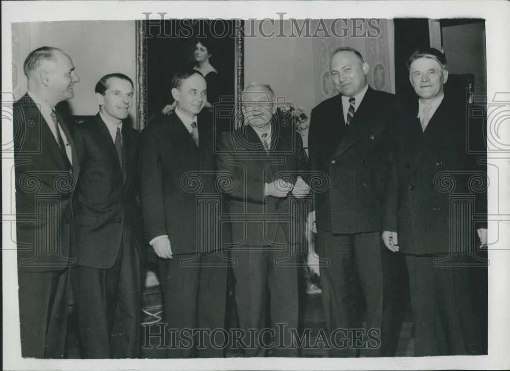 1958 Press Photo Nobel Prize Winners Attend Reception in Stockholm - Historic Images