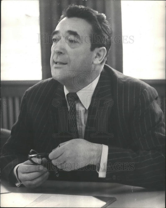 1968 Press Photo Robert Maxwell, Hill Samuel, Wood Street - Historic Images