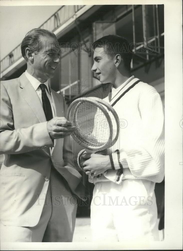 1959 Press Photo Stanley Matthews Jr, Tennis Championships - Historic Images