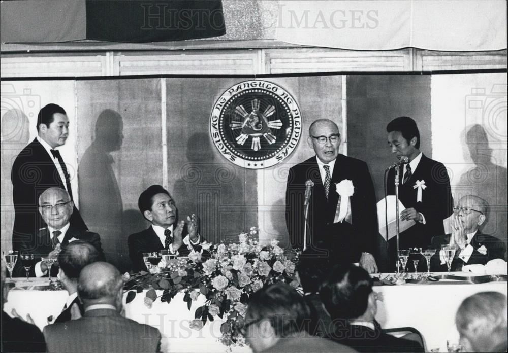 1977 Press Photo Shigeo Nagano, President of the Japan Chamber of Commerce - Historic Images