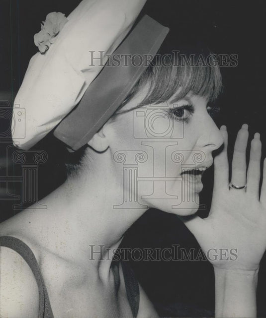 Press Photo Kleinert's 1967 Range of Fashion Swim Caps - Historic Images