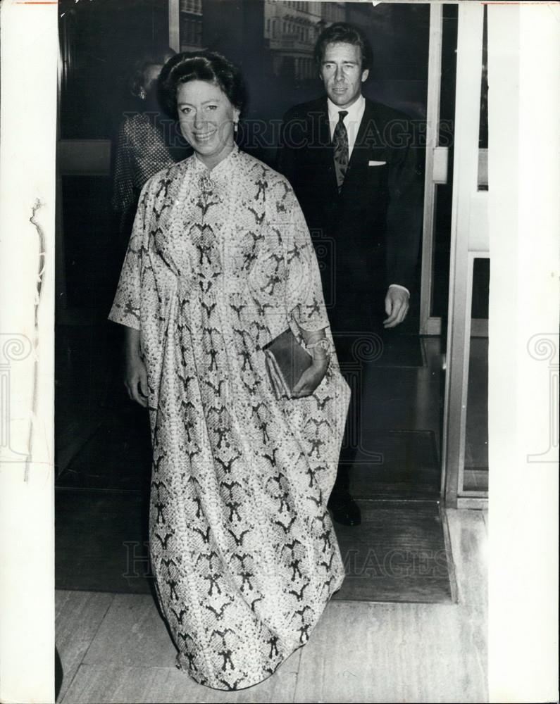 1974 Press Photo Princess Margaret Attends Wine Auction - Historic Images