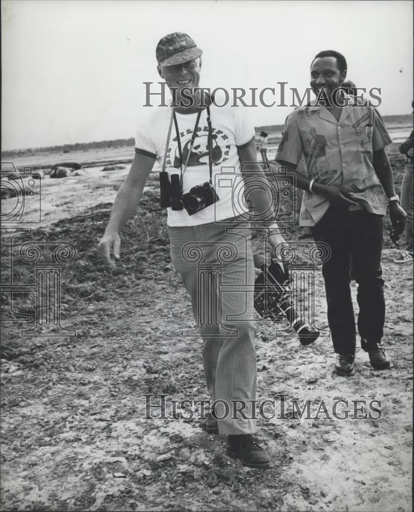 1973 Press Photo Netherlands Prince Bernhard, Zaire National Park - Historic Images