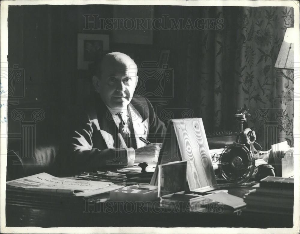 Press Photo Ian Masaryk Czech Ambassador to London - Historic Images