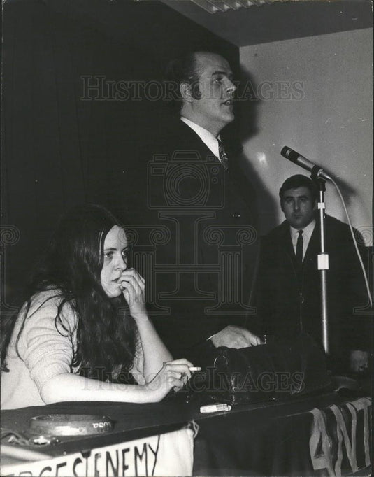 1972 Press Photo Home Secretary Mr. Maudling & Bernadette Devlin - Historic Images