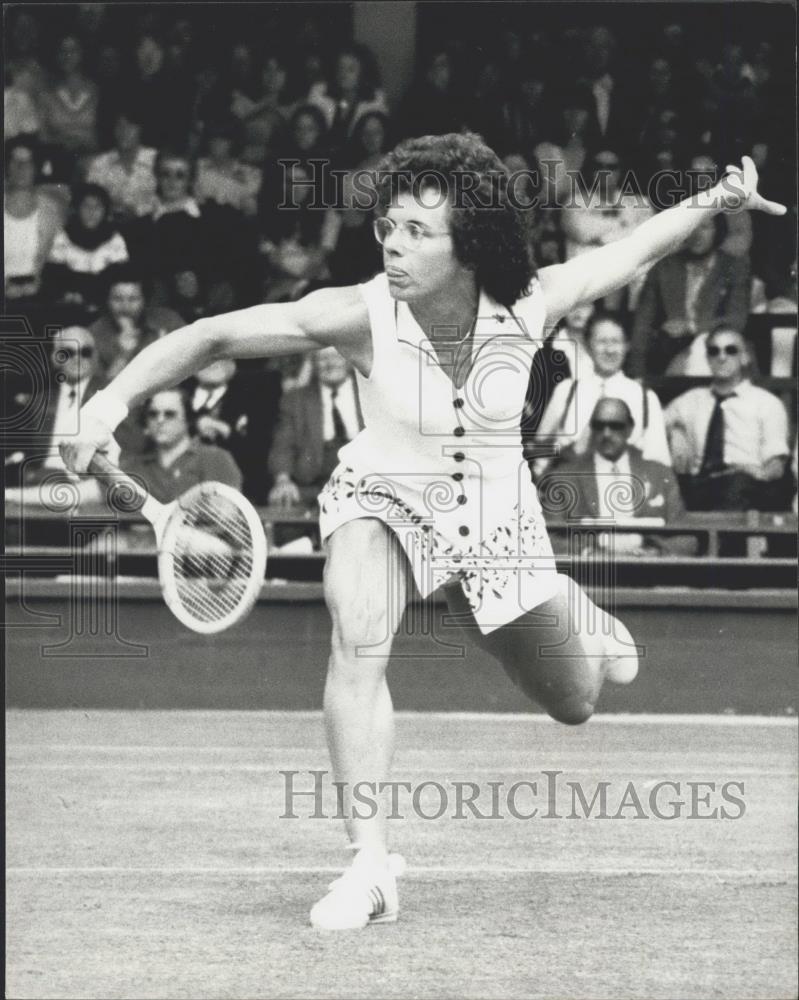 1975 Press Photo King vs Morozova At Wimbledon - Historic Images