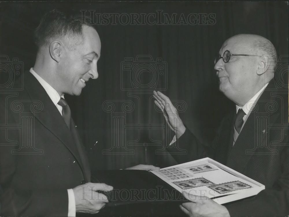 1958 Press Photo  Georges Duhamel,chair of Comm for  fighting tuberculosis - Historic Images