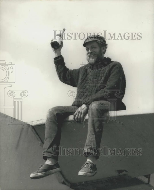 1968 Press Photo Lauris Osbourne's Homemade 31 Foot Sloop - Historic Images
