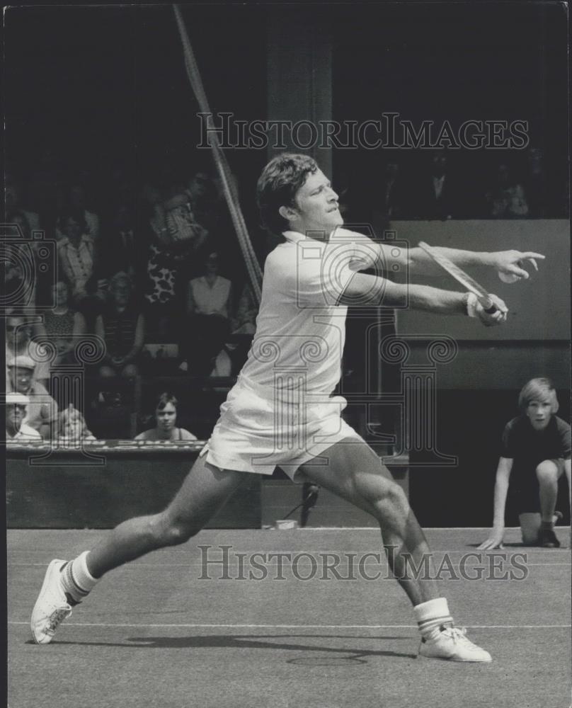 1973 Press Photo J. Kodes (Czech) at Wimbledon- Opening Day. - Historic Images