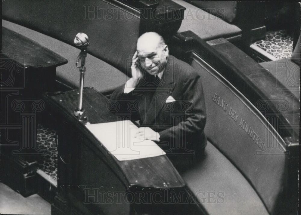 Press Photo Andre Marie Fourth man at National Assembly - Historic Images