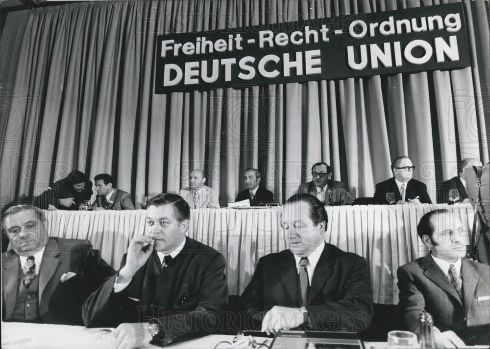 1971 Press Photo Foundation of the &quot;German Union&quot; - Historic Images