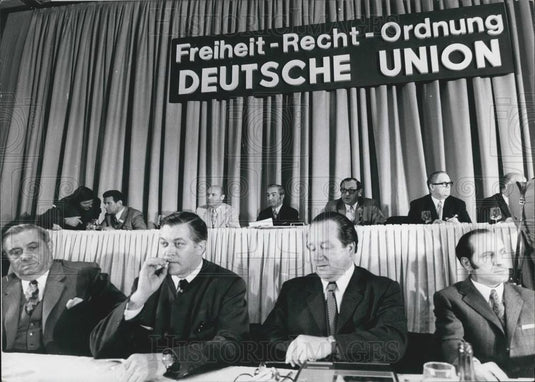 1971 Press Photo Foundation of the "German Union" - Historic Images