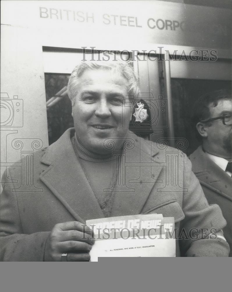 1980 Press Photo Hadfields Private Steel Firm ,Derek Norton Boss - Historic Images