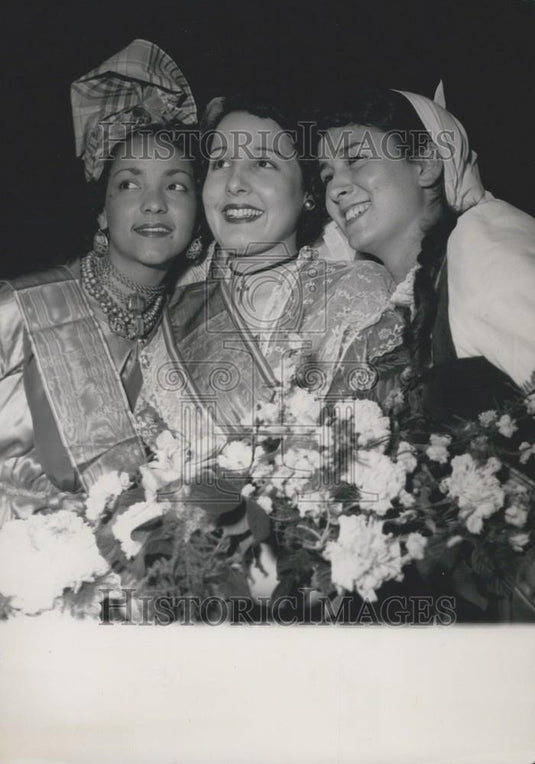 Press Photo Queen of French Provinces Huguette Lou - Historic Images